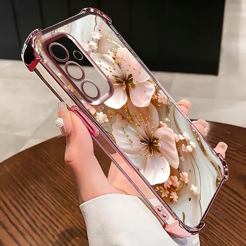 Electroplated Flower Clear Pho - Samsung Galaxy S25 评论和价格