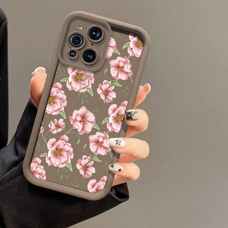 Silicone Flower Phone Case For - Oppo Find X8 评论和价格
