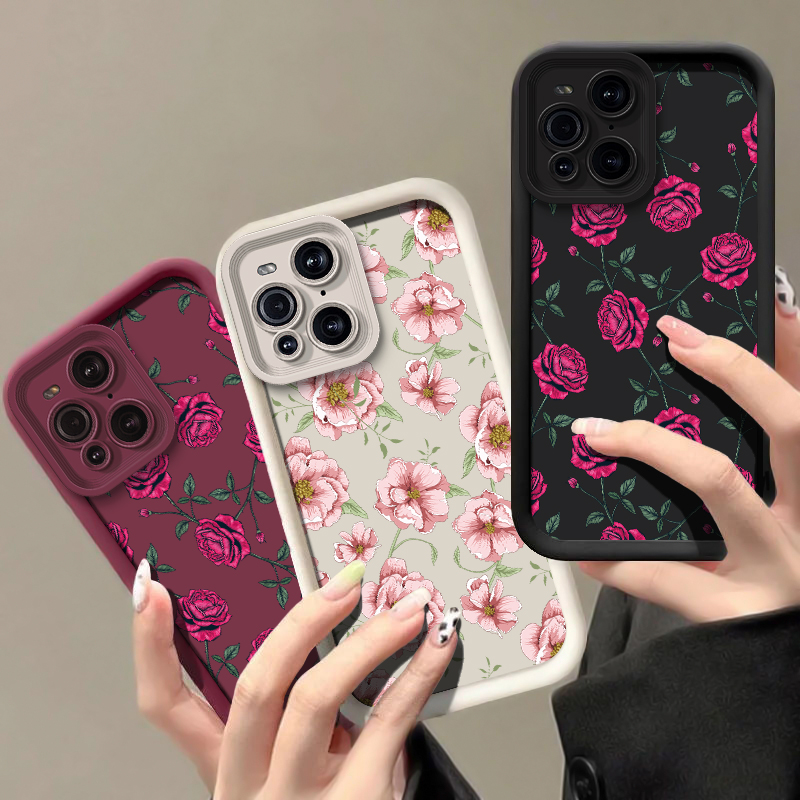 Silicone Flower Phone Case For - Oppo Find X8 评论和价格