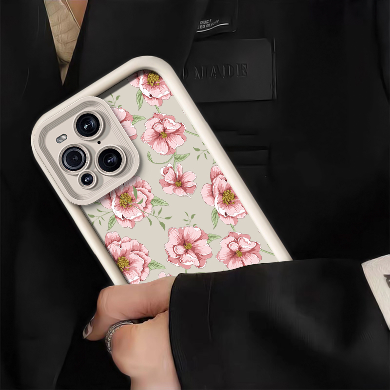Silicone Flower Phone Case For - Oppo Find X8 评论和价格