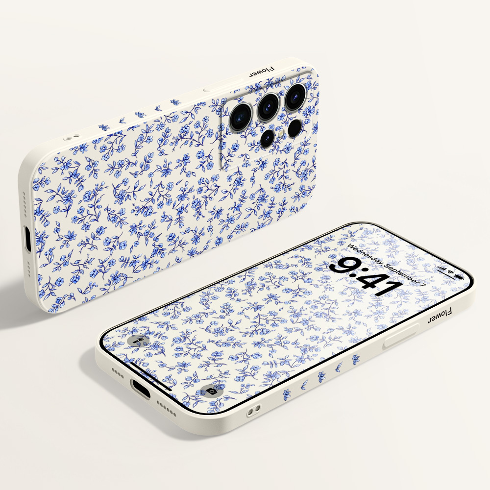 Twisted Floral Phone Case For  - Samsung Galaxy S25 评论和价格
