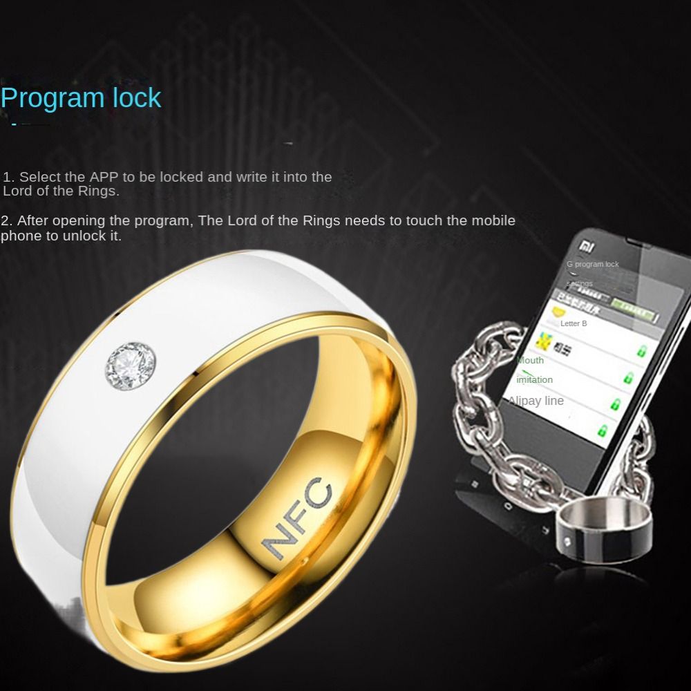 NFC Smart Ring Stainless Steel - Smart Ring Nfc Pay 评论和价格