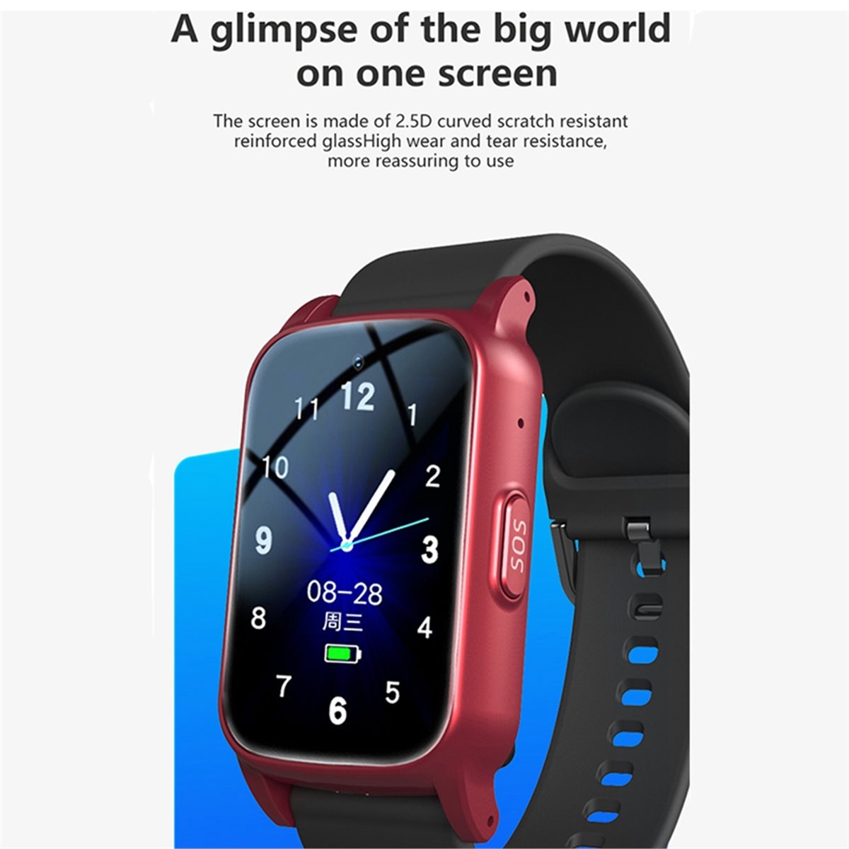 4G Elderly Smart Watch with GP - Fall Detection Watch 评论和价格