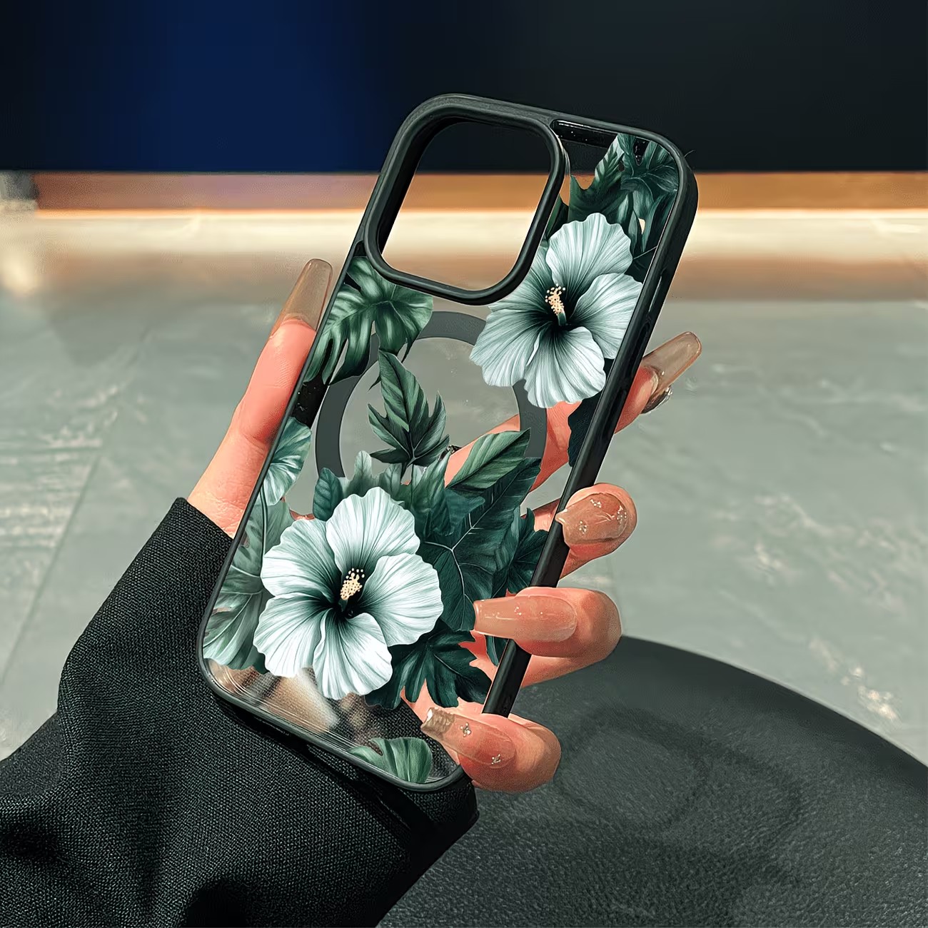 Green Floral Print Phone Case  - Apple Iphone 15 Pro Max 评论和价格